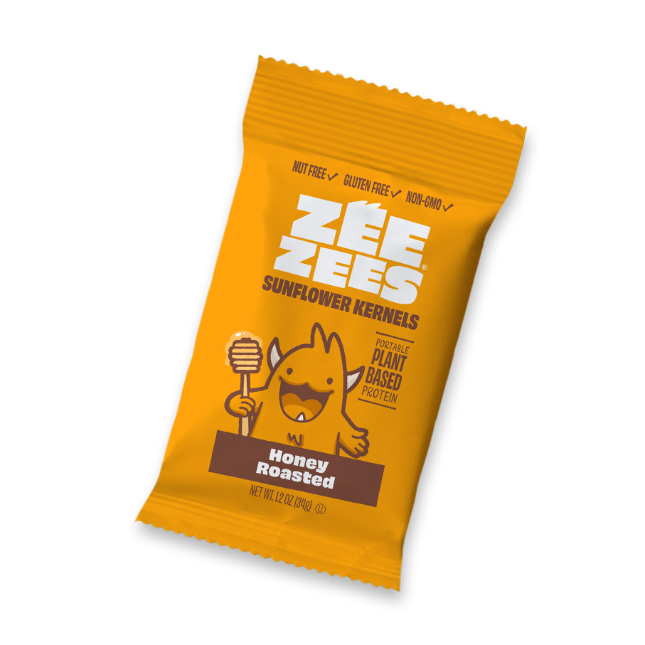 Zee Zees, Sunflower Kernels, Honey Roasted, I/W, 1.2oz